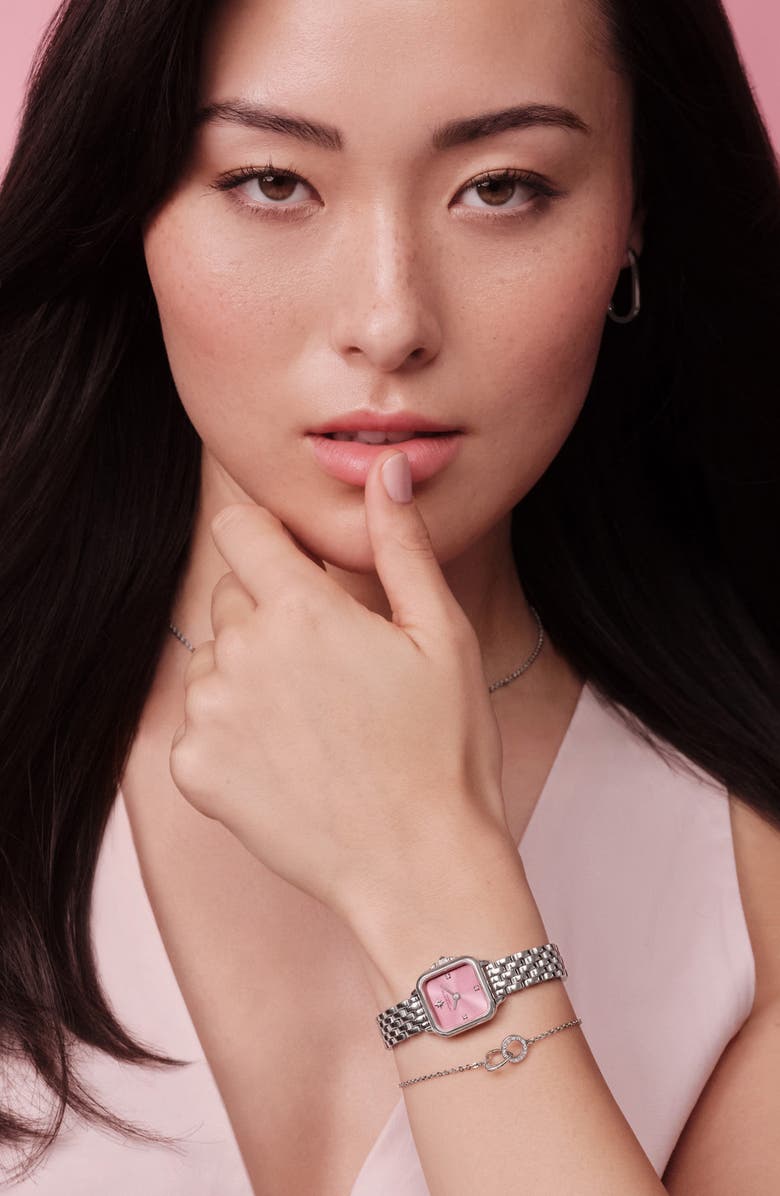 Olivia Burton Mini Grosvenor Bracelet Watch, 20mm, Alternate, color, Silver