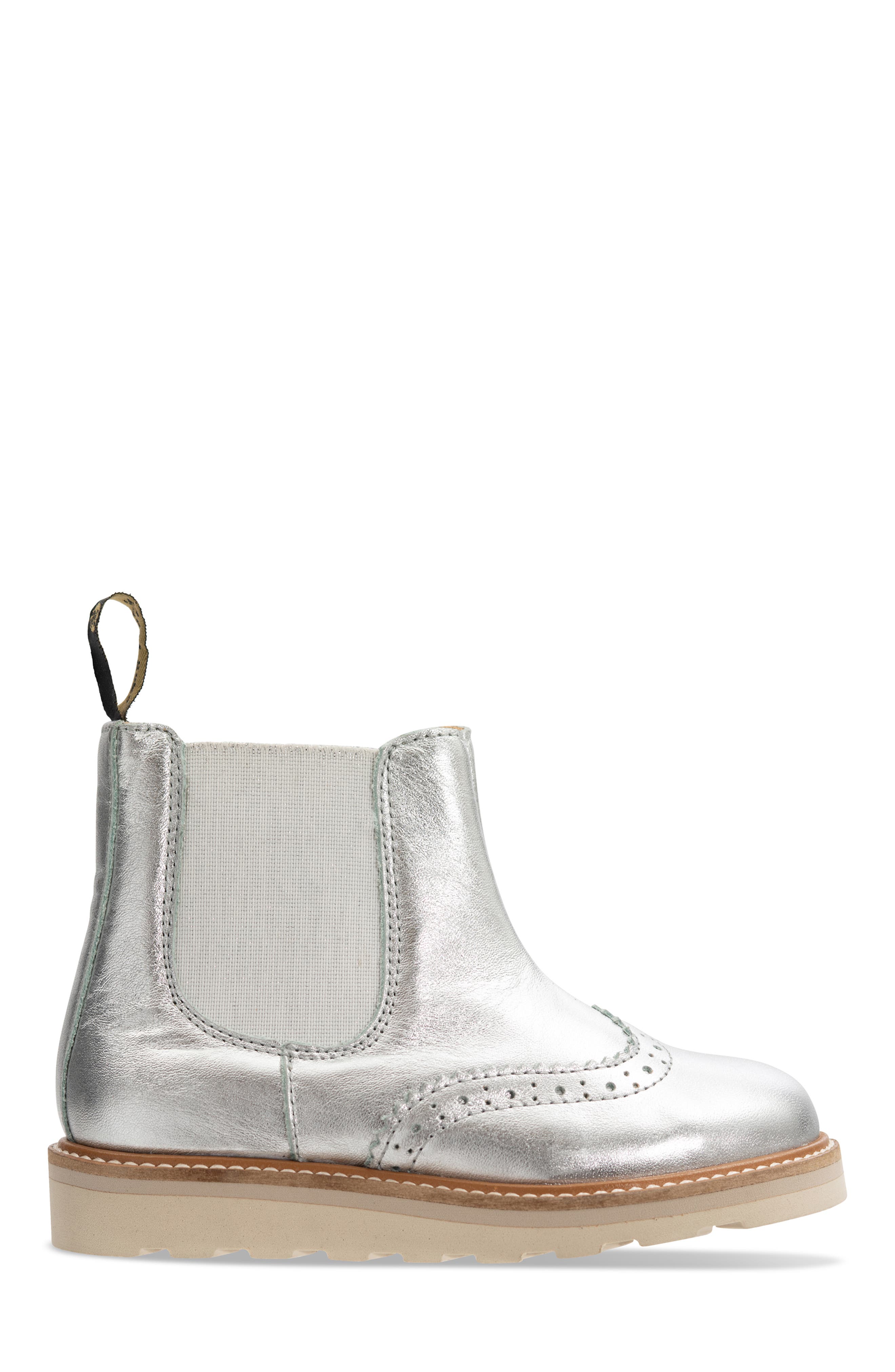 Young Soles Francis Kids Chelsea Boot, Alternate, color, Silver
