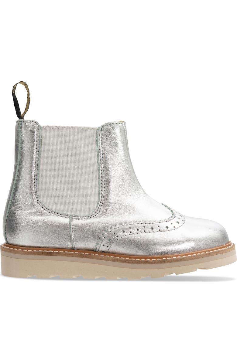Young Soles Francis Kids Chelsea Boot, Alternate, color, Silver