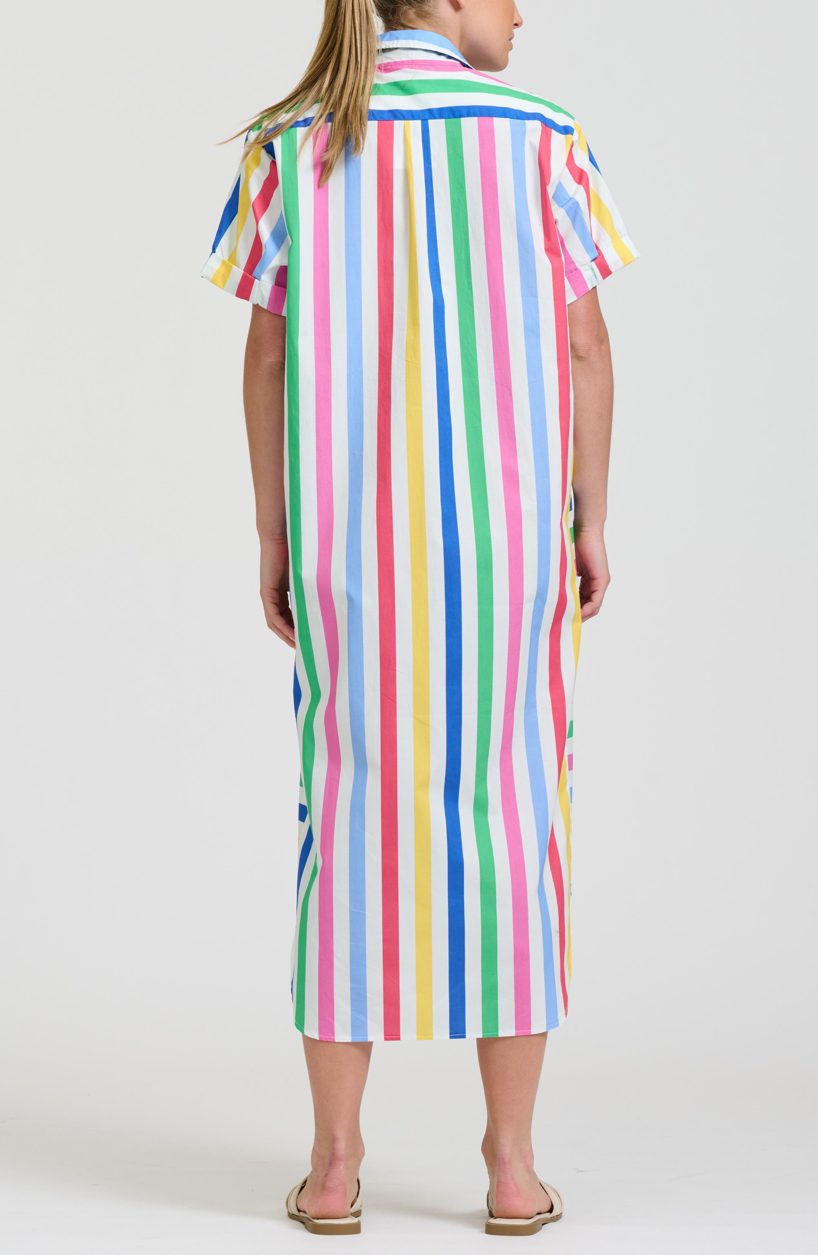 Stripe Maxi Shirtdress - image 2