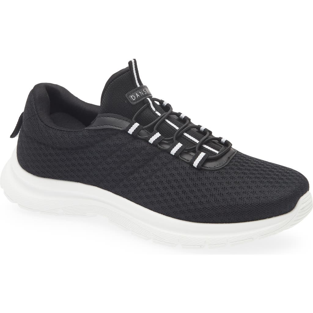 Danskin Women's Stamina Slip On Sneakers In Black/white