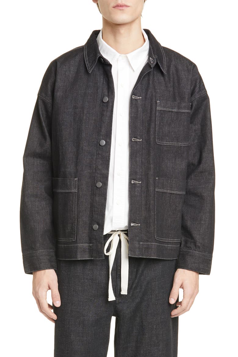 Organic Cotton Blend Chore Jacket (Nordstrom Exclusive), Alternate, color, VINTAGE BLACK
