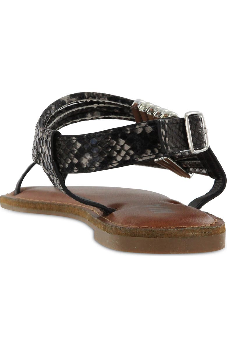 MIA Julianna Ankle Strap Snake Embossed Sandal, Alternate, color,
