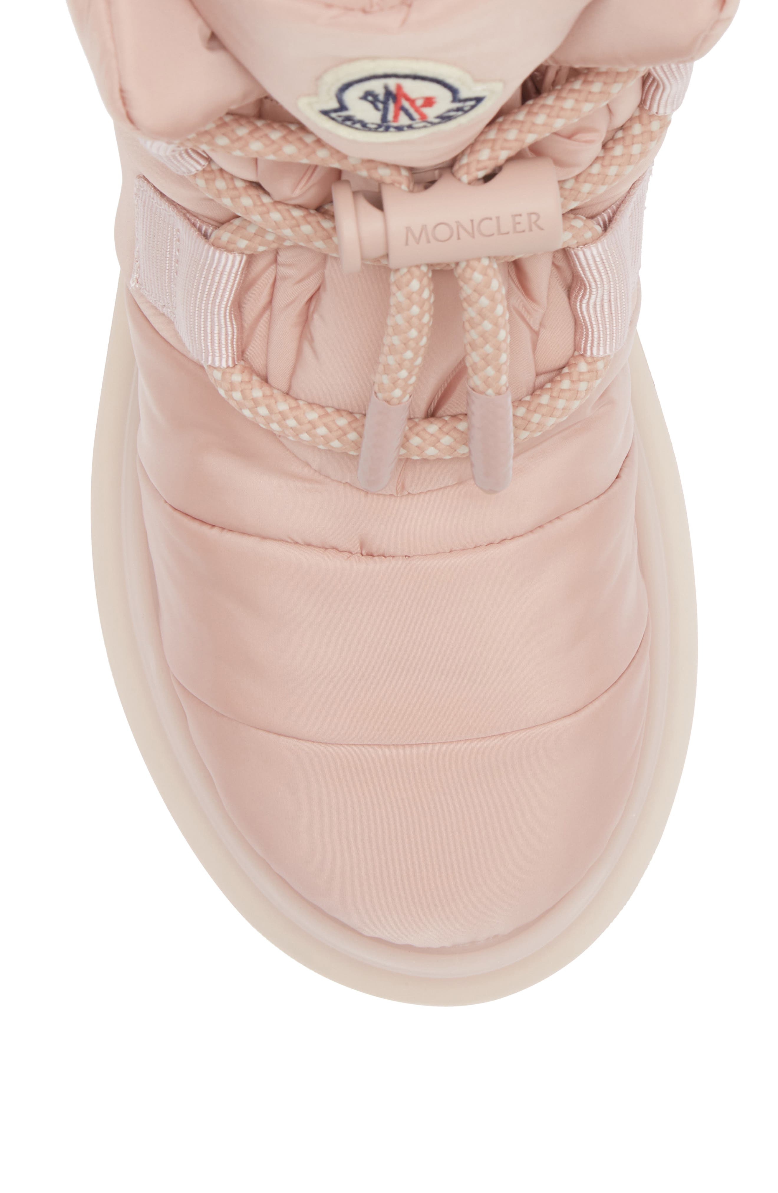 Moncler Gaia Pull Snow Boot, Alternate, color, Misty Rose
