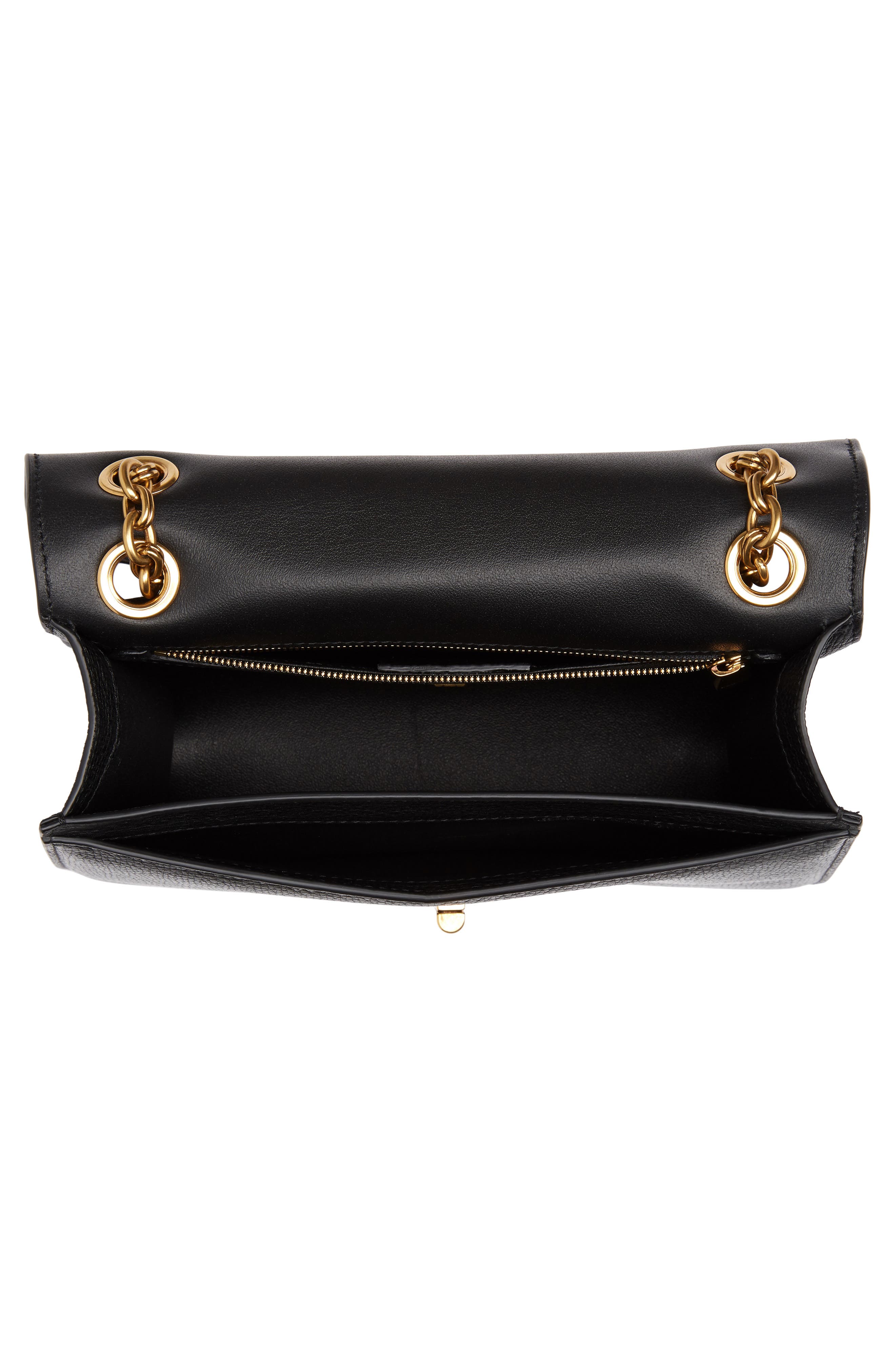 FERRAGAMO Salvatore Ferragamo Gancino Quilted Leather Shoulder Bag, Alternate, color, 