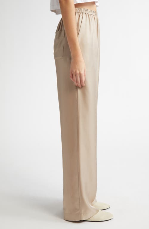 LOULOU DE SAISON LOULOU DE SAISON ALERA SILK STRAIGHT LEG PANTS
