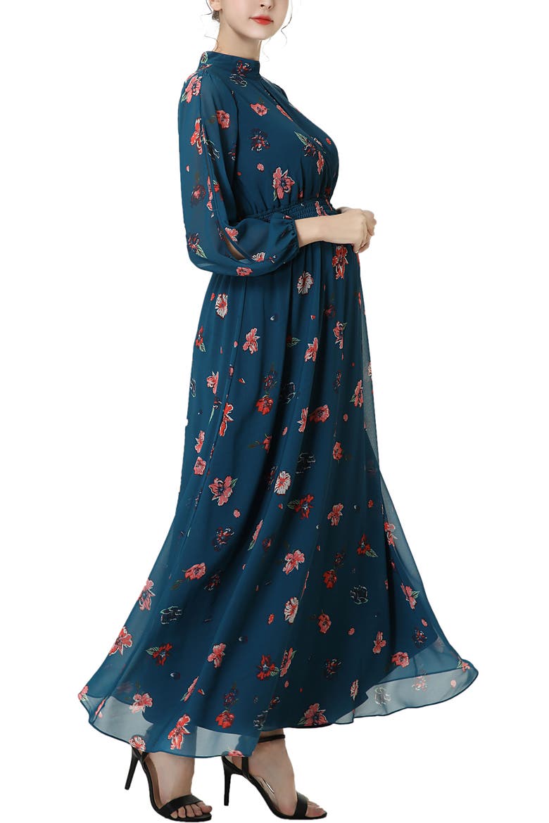 Finley Maternity Flloral Print Maxi Dress, Alternate, color, Multicolored
