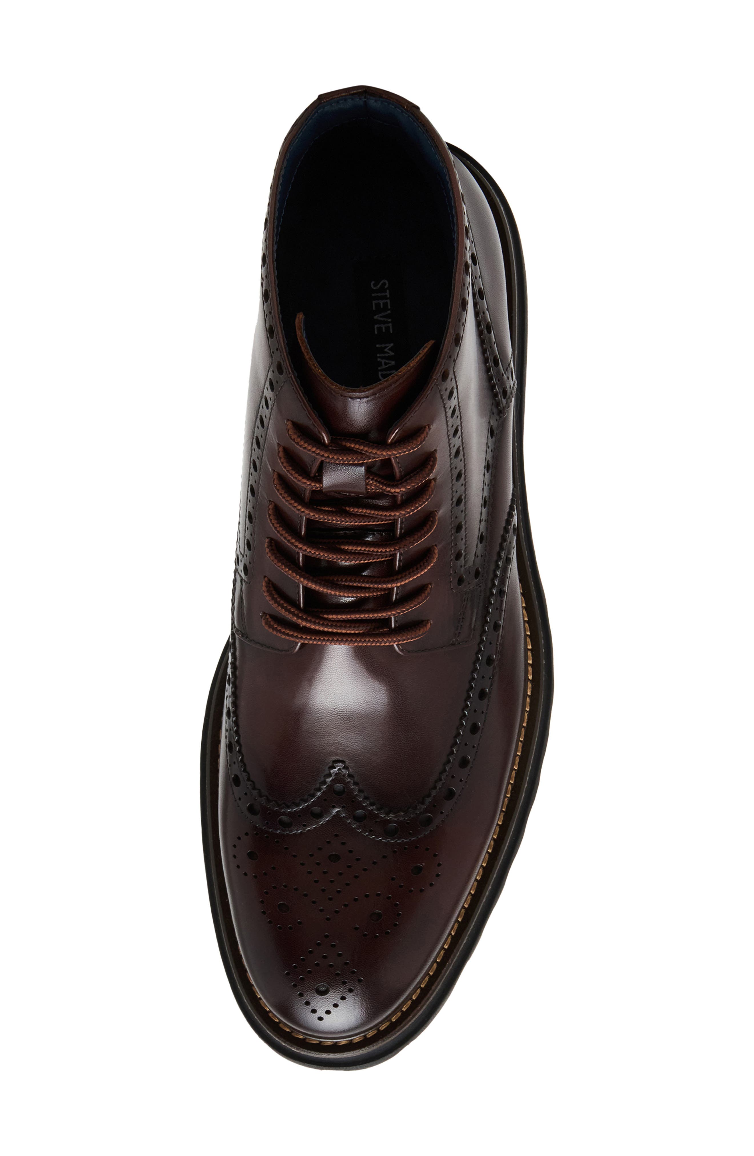 Steve Madden Kierson Lace-Up Boot, Alternate, color, Brown