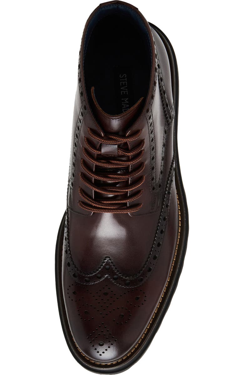 Steve Madden Kierson Lace-Up Boot, Alternate, color, Brown