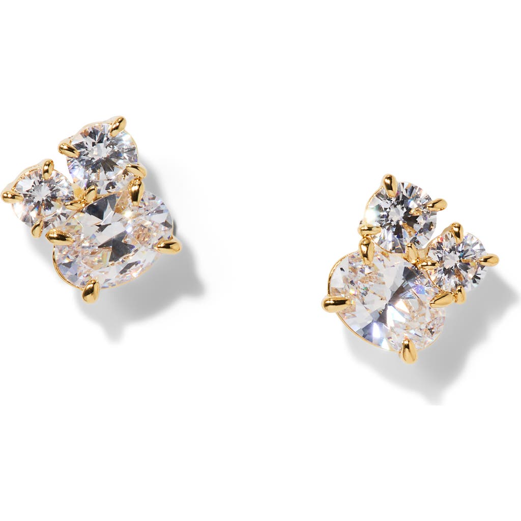Nadri Stellar Cluster Stud Earrings In Multi