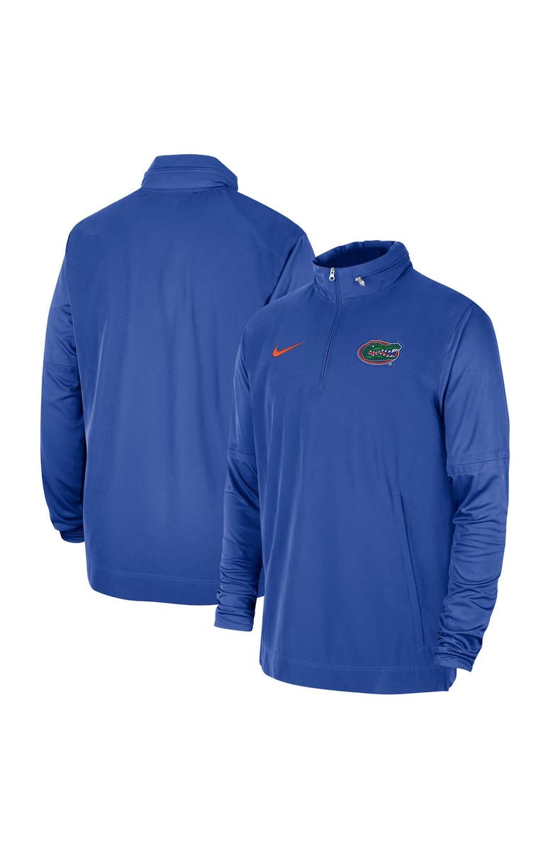 Nike Men's Nike Royal Florida Gators 2023 Coach Half-Zip Hooded Jacket, Main, color, Royal