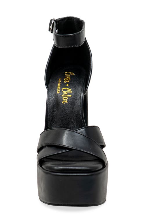 CHASE & CHLOE CHASE AND CHLOE ROSETTA PLATFORM SANDAL 