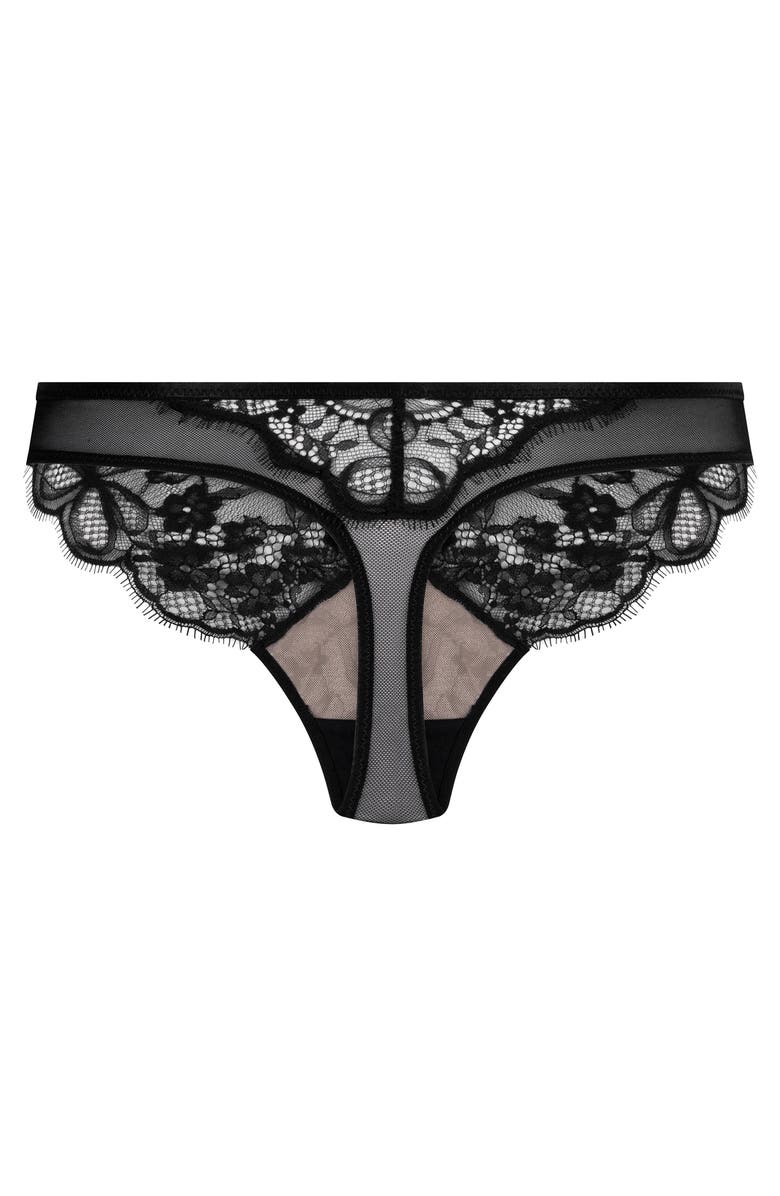 Hunkemöller Prina Thong, Alternate, color, Caviar