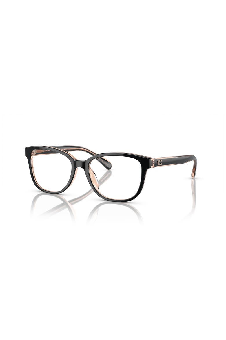 53mm Square optical glasses, Main, color, Black