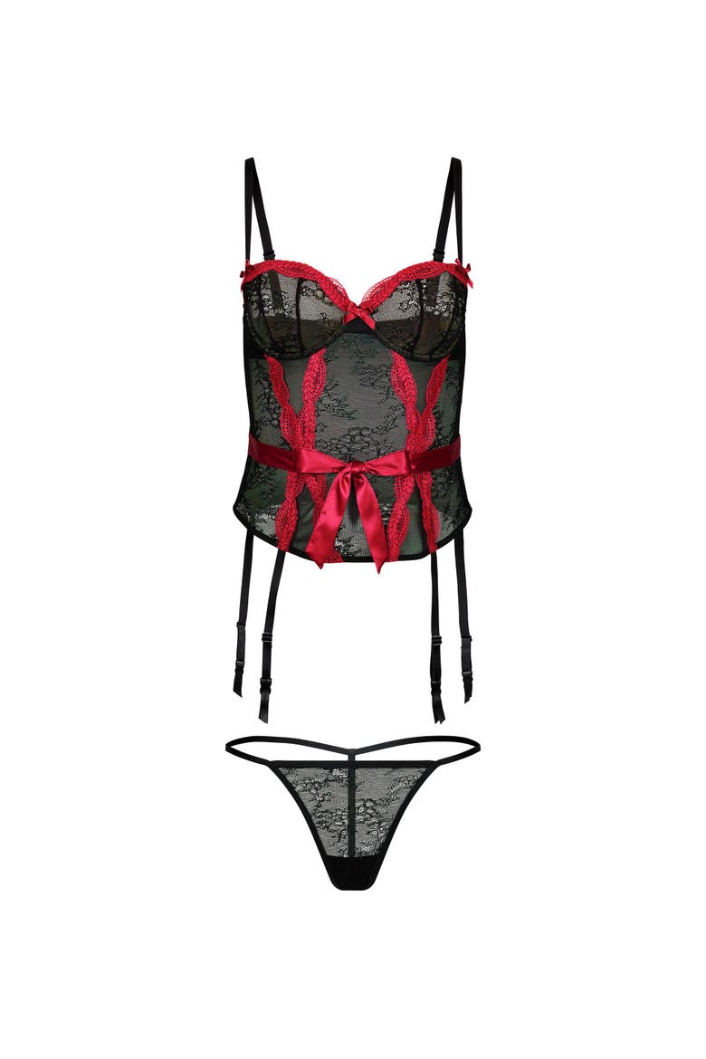 Halia Contour Balconette Bustier, Alternate, color, Black