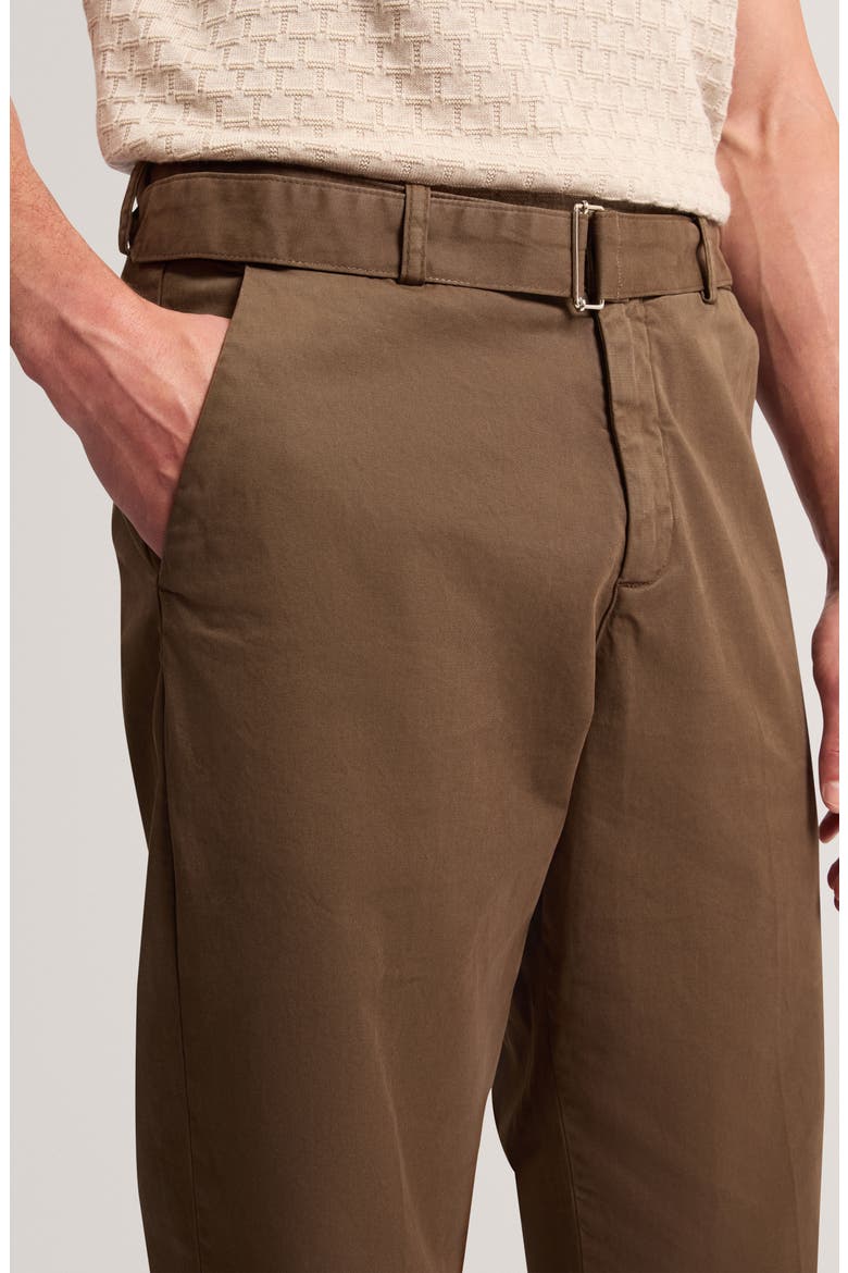 Raburn Belted Straight Leg Tapered Pants, Alternate, color, OLIVE