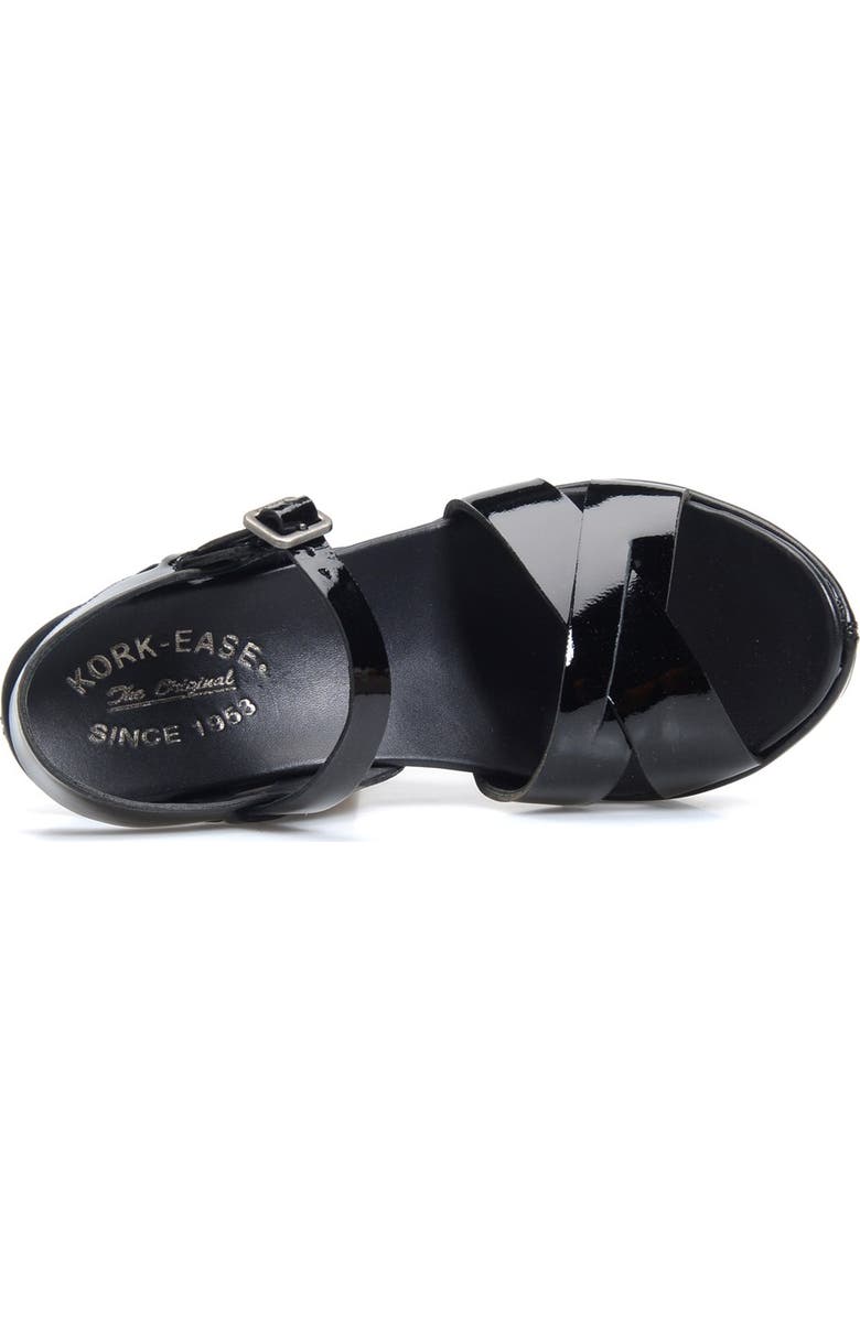 Kork-Ease<sup>®</sup> 'Bette 2.0' Platform Sandal, Alternate, color, Black/ Black Patent Leather