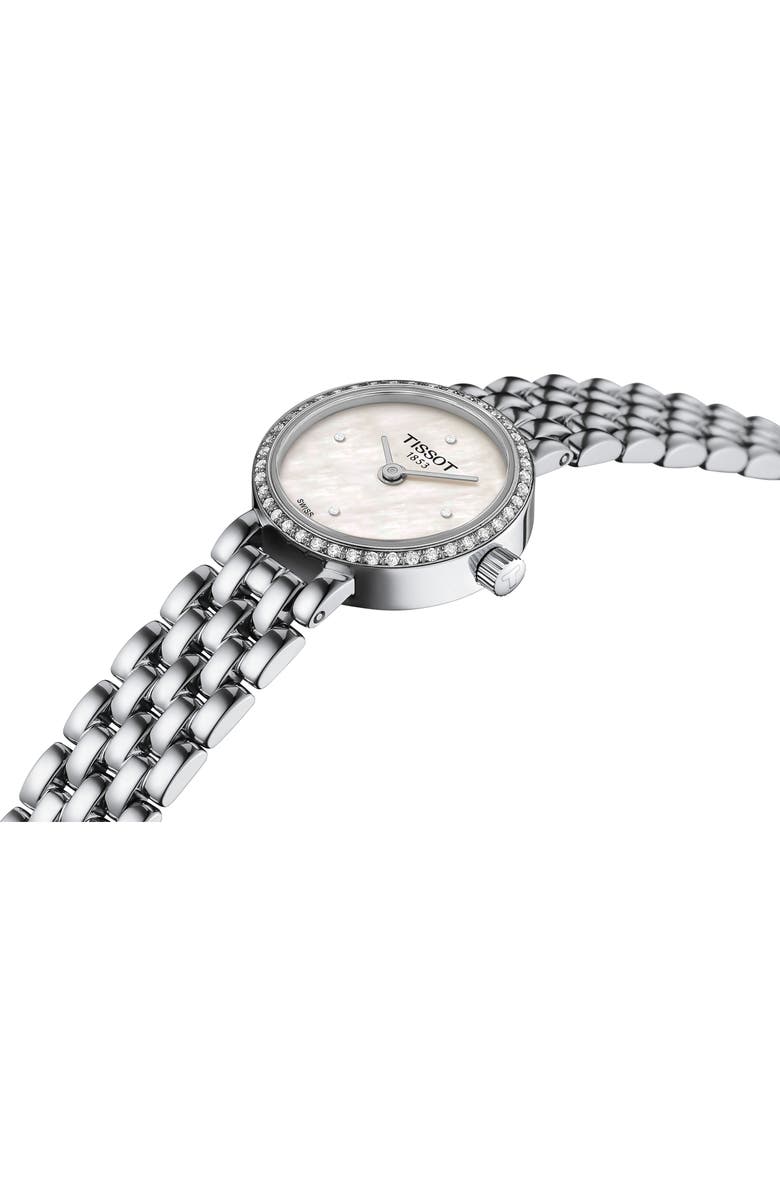 Tissot Lovely Round Mother-of-Pearl Bracelet Watch, 19.5mm, Alternate, color, 