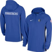 Nike Men's Nike Royal Dallas Mavericks Authentic On Court Zone Quarter-Zip Dri-FIT Hoodie Jacket