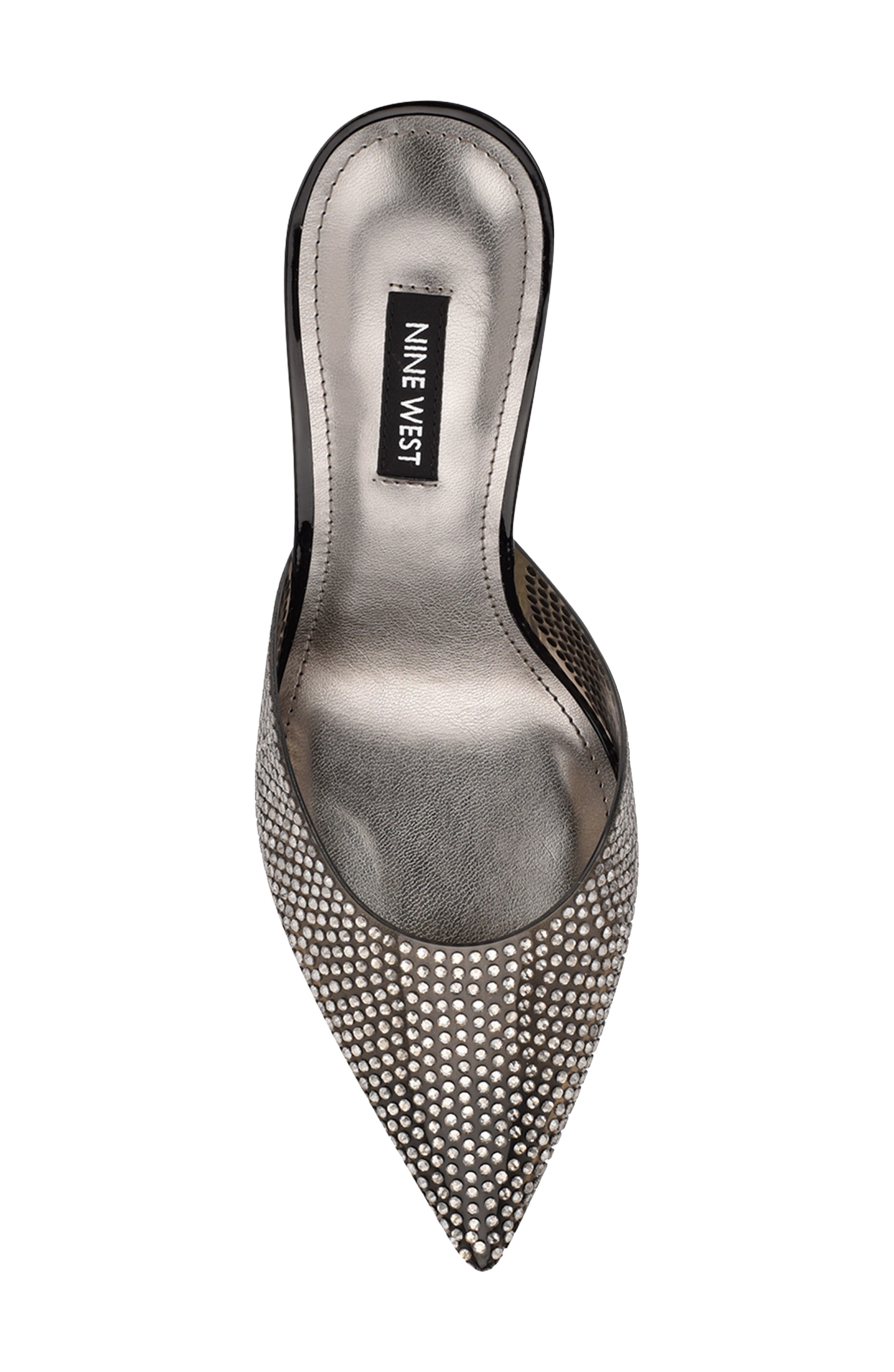 Nine West Hott Embellished Pointed Toe Mule, Alternate, color, 