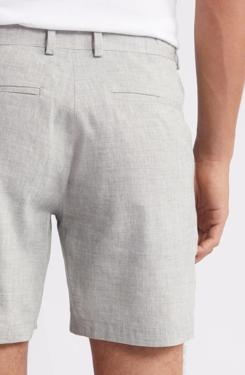 Nordstrom City Linen Blend Hybrid Shorts, Alternate, color, 