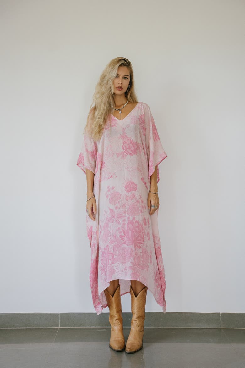 Long Caftan Juniper, Alternate, color, Pink
