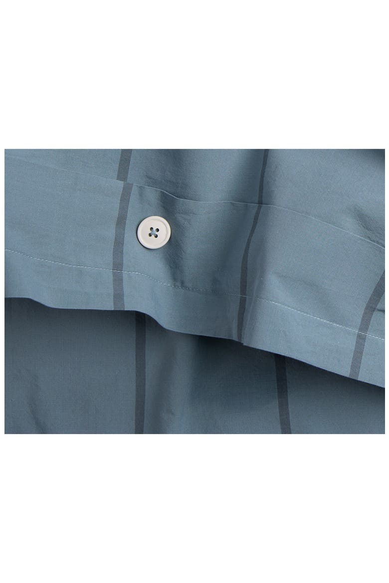 Percale Duvet Cover, Alternate, color, DUSK STRIPE