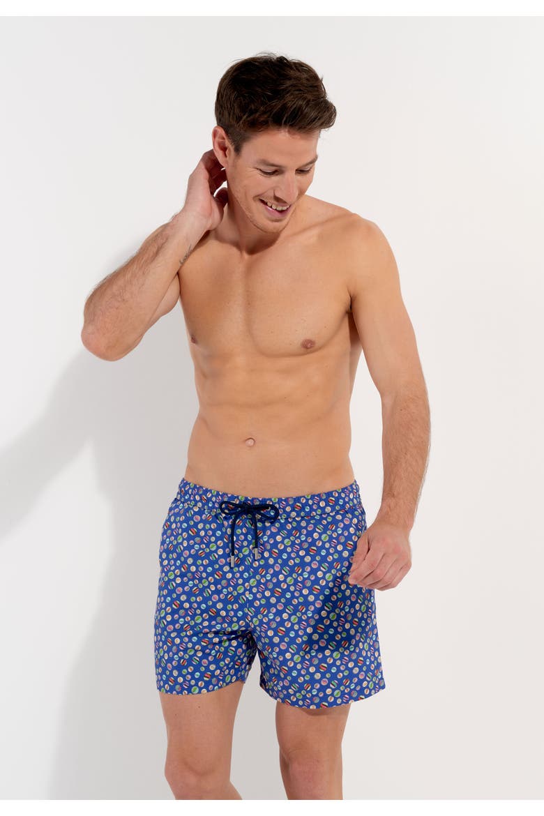 Socoa Beach Boxer, Alternate, color, Navy Print