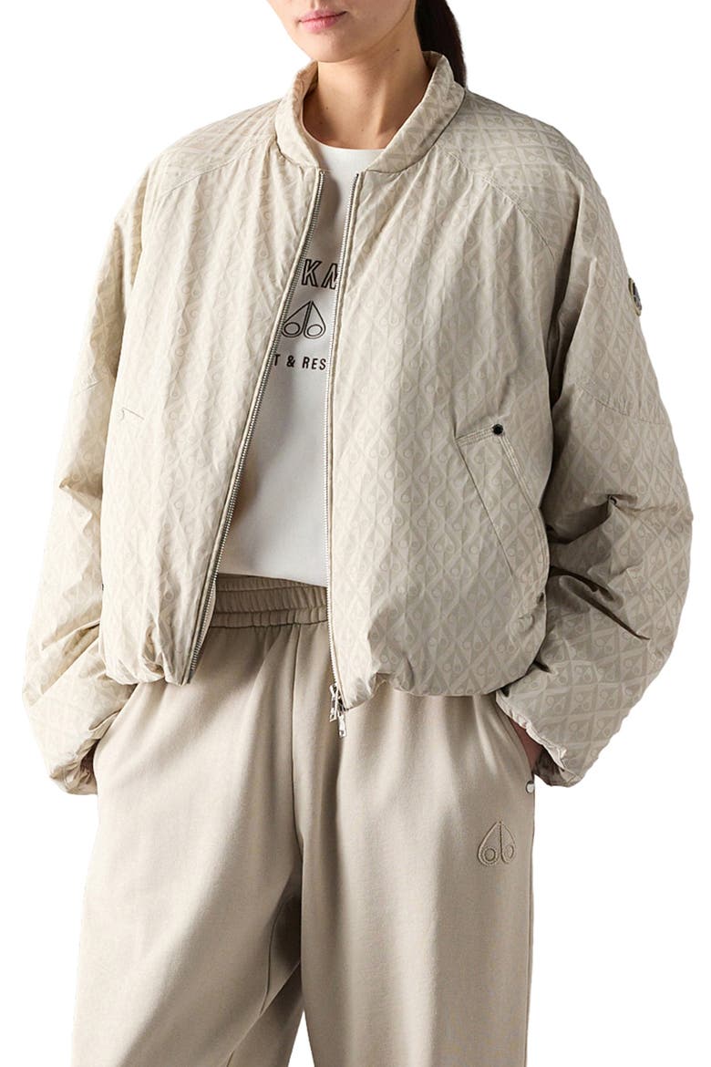 ジャケット・アウター HEUGN  Ecru size2 Tegan Water Repellent Bomber Jacket with Removable 800 Fill Power