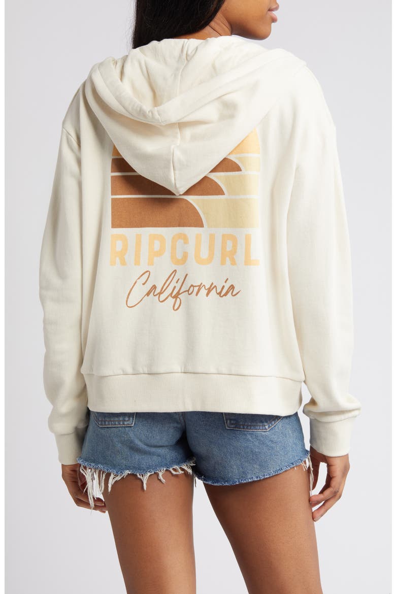 Line-Up Cotton Graphic Zip-Up Hoodie, Alternate, color, CALIFORNIA BONE