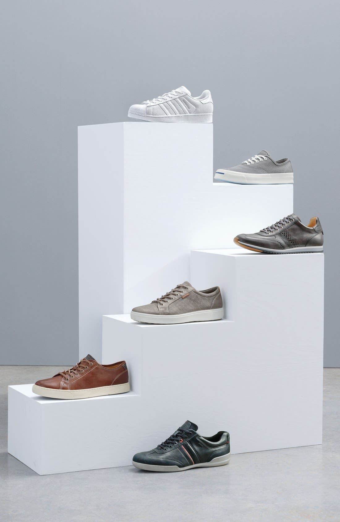 ECCO Soft 7 Perf Sneaker, Alternate, color, Coffee Leather