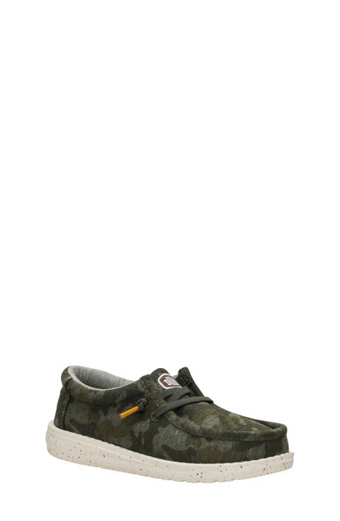 Kids' Wally T Stretch Jersey Camo Slip-On