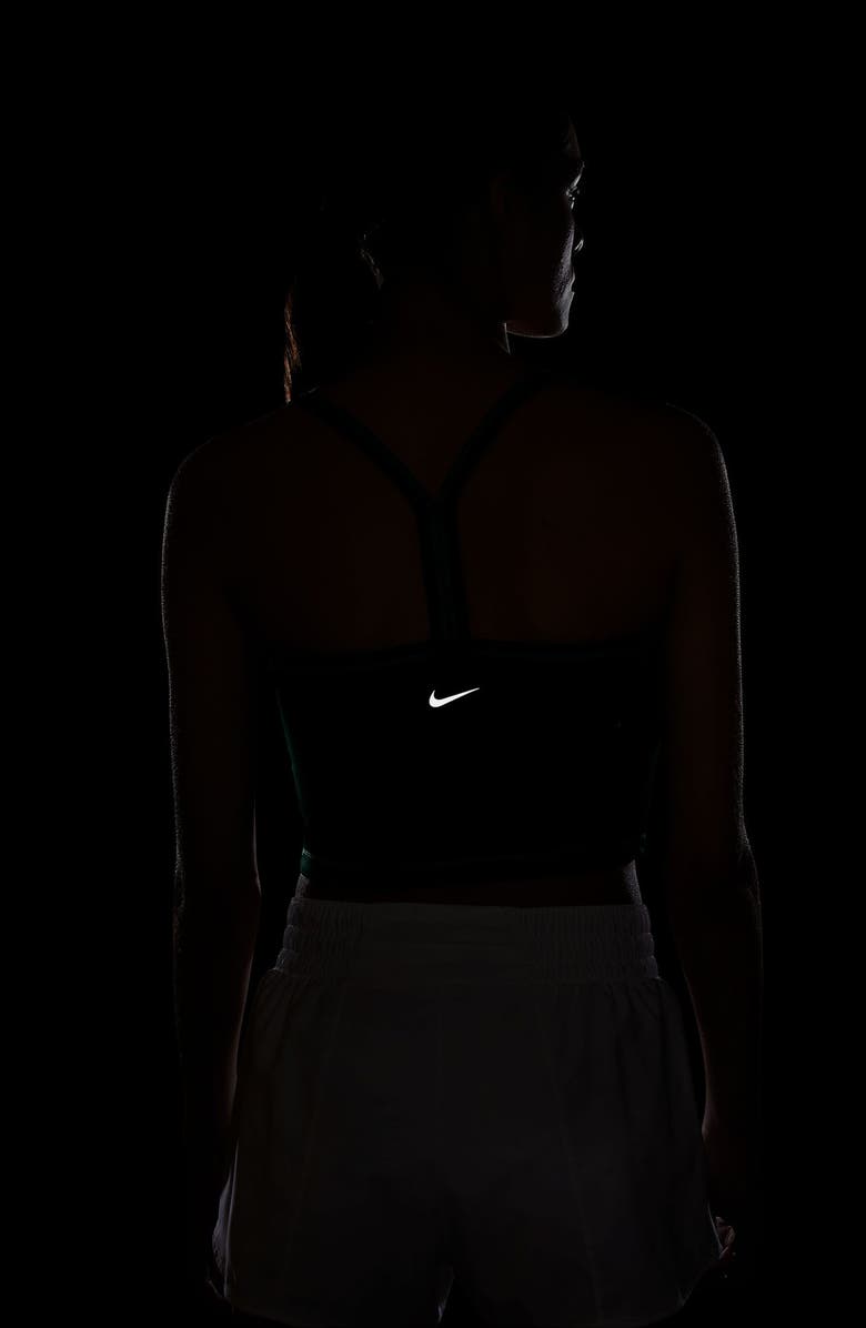 Nike One Fitted Dri-FIT Crop Tank Top, Alternate, color, Bicoastal/ Black