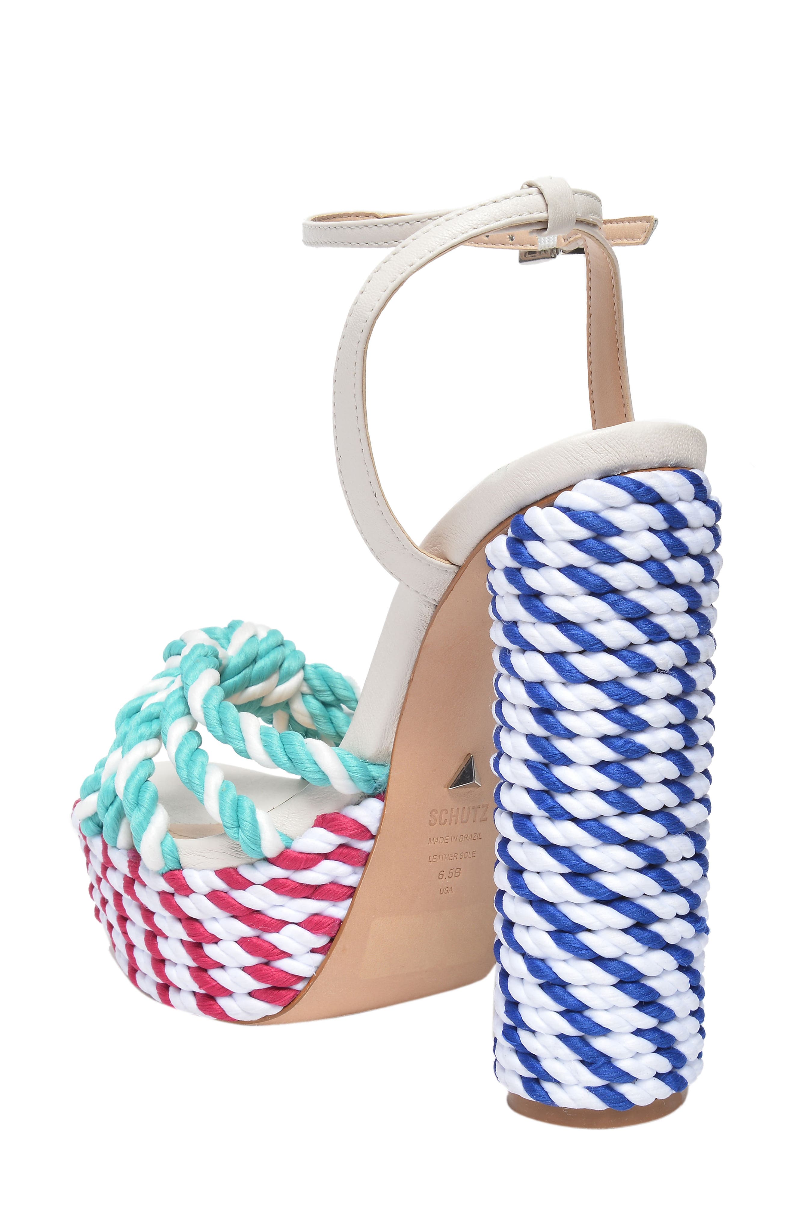 Schutz x Adriana Lima Shulis Sandal, Alternate, color, 