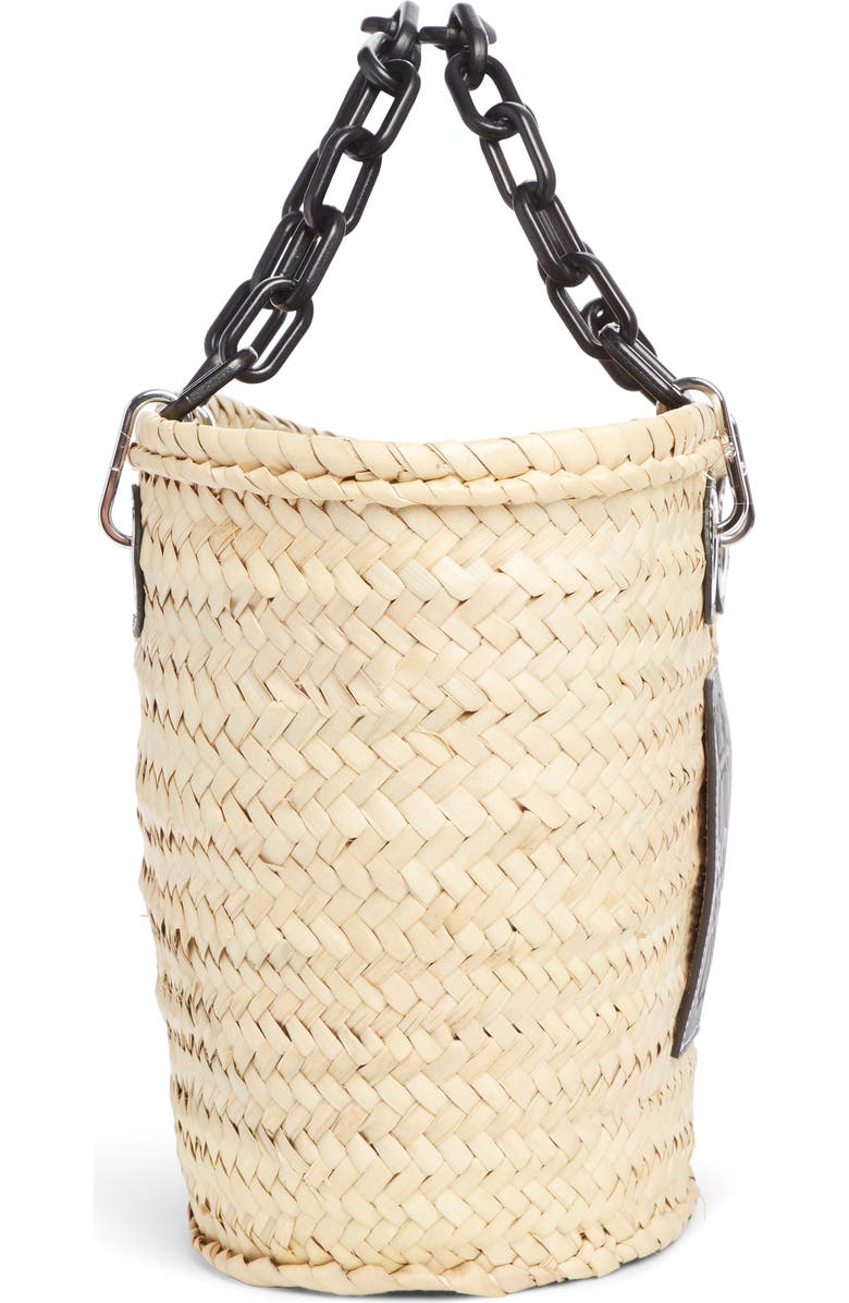 Loewe Chain Handle Woven Palm Market Basket, Alternate, color,