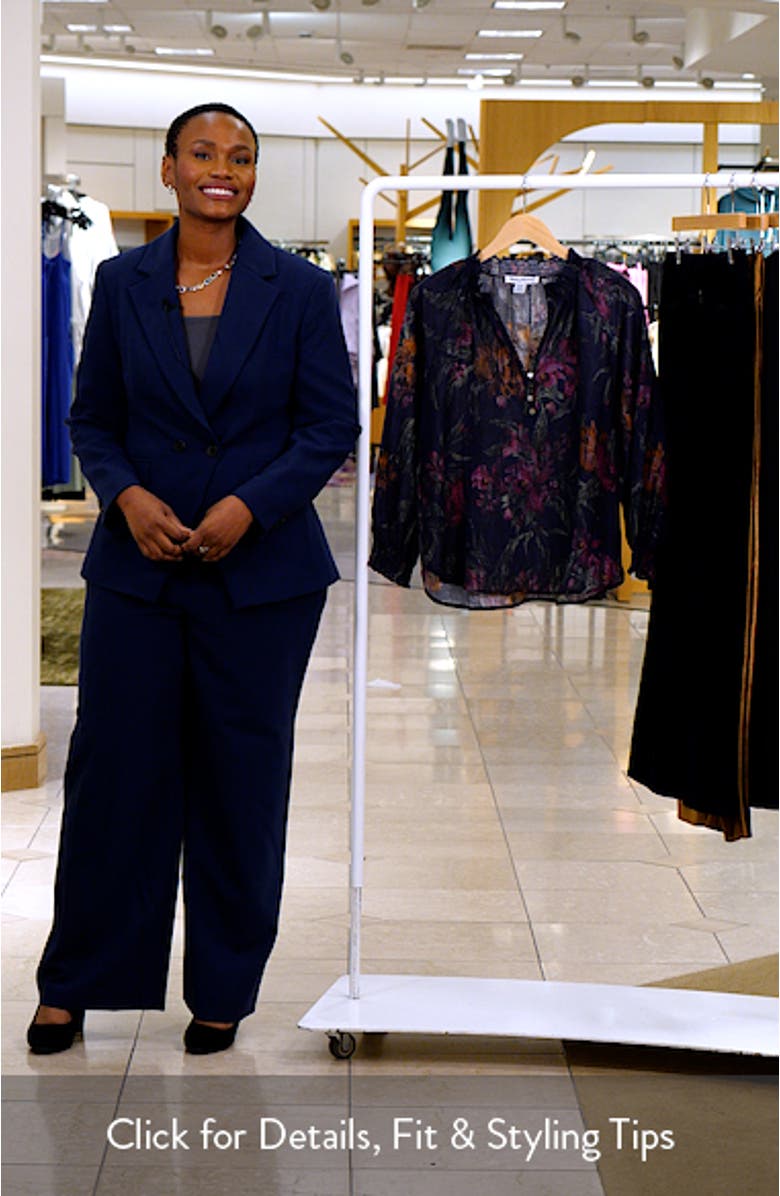 Orchid Isle Split Neck Top, sales video thumbnail