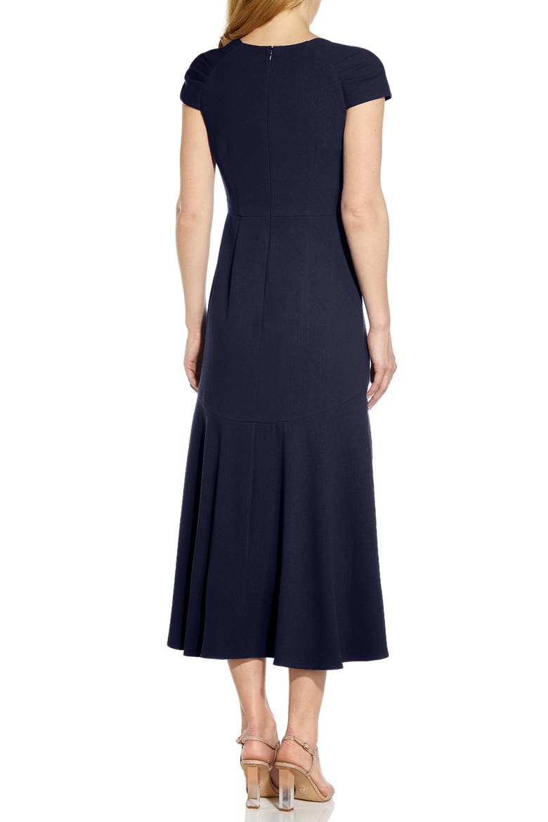 Divine Crepe Midi Cocktail Dress, Alternate, color, MIDNIGHT