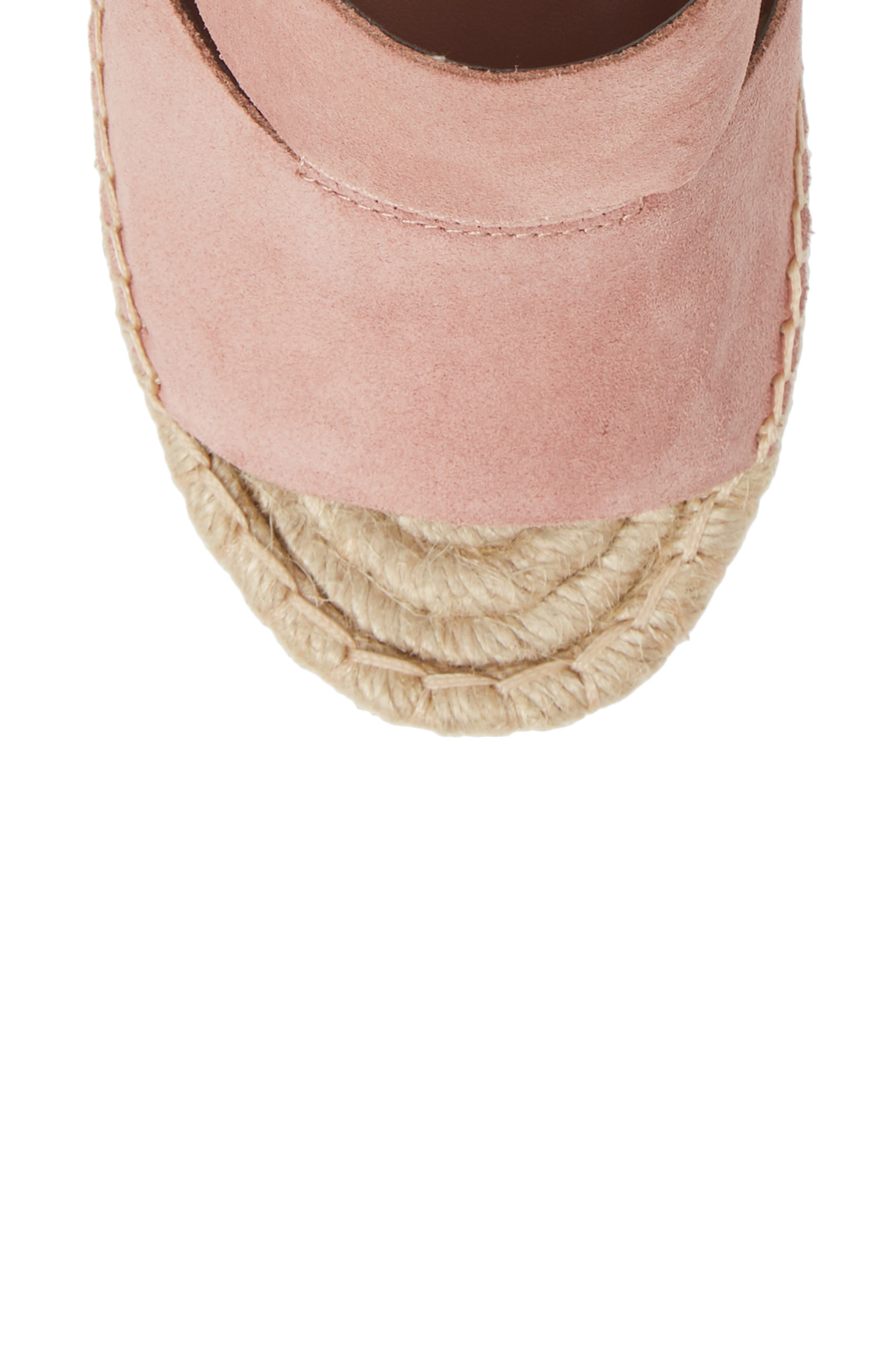 Sannibel Platform Wedge Sandal, Alternate, color, DUSTY PINK SUEDE