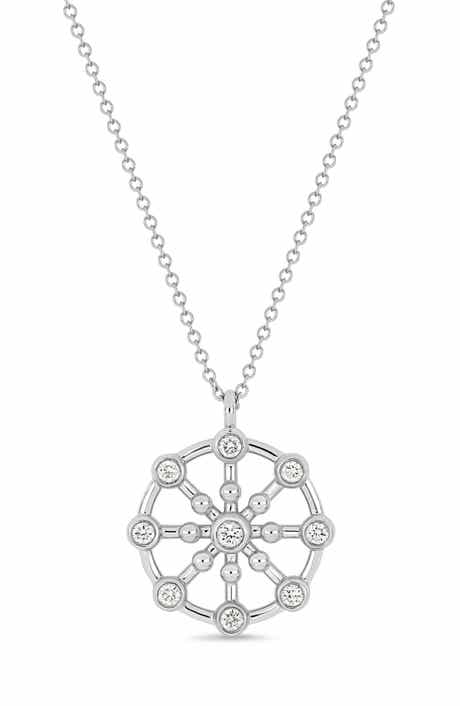 Monaco 18k Gold Diamond Pendant Necklace