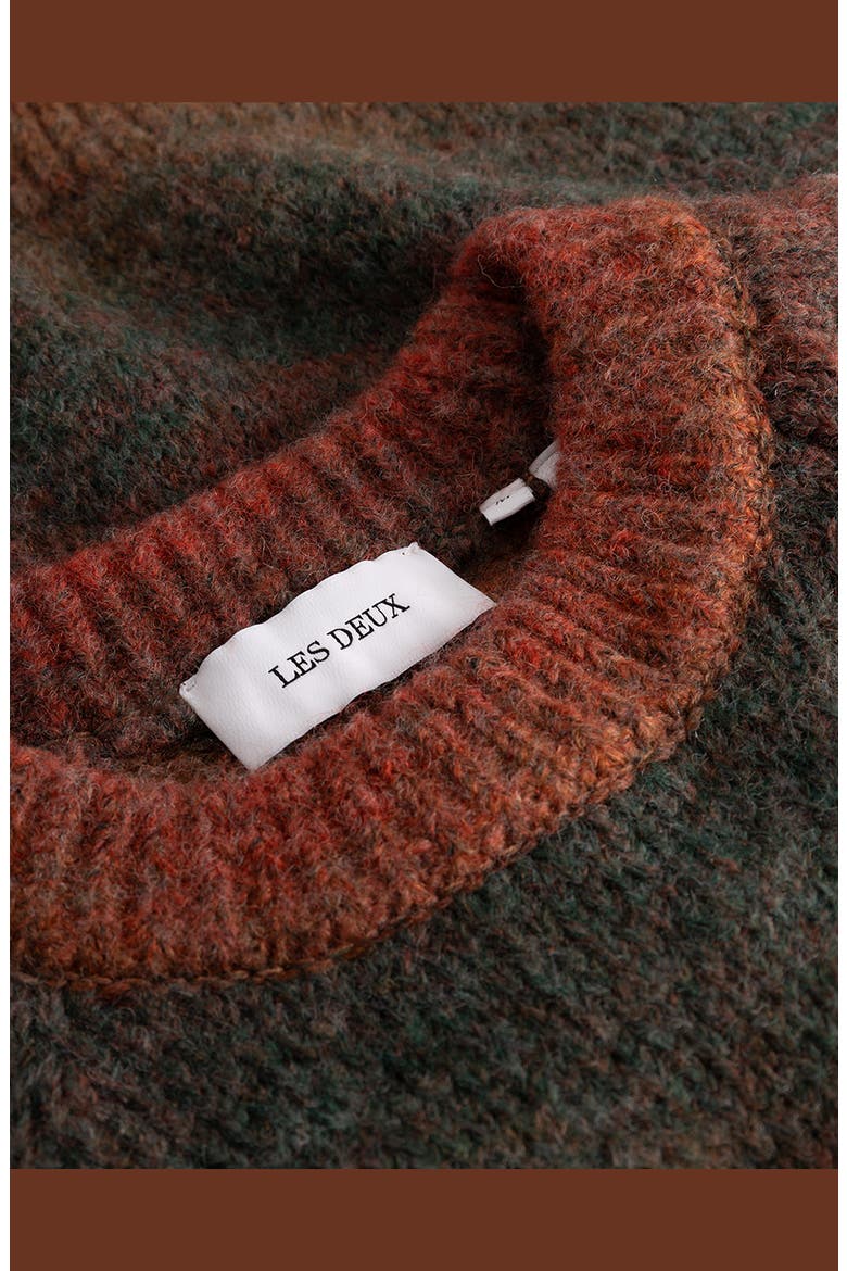 Brad Gradient Knit Sweater, Alternate, color, DARK CLAY ORANGE