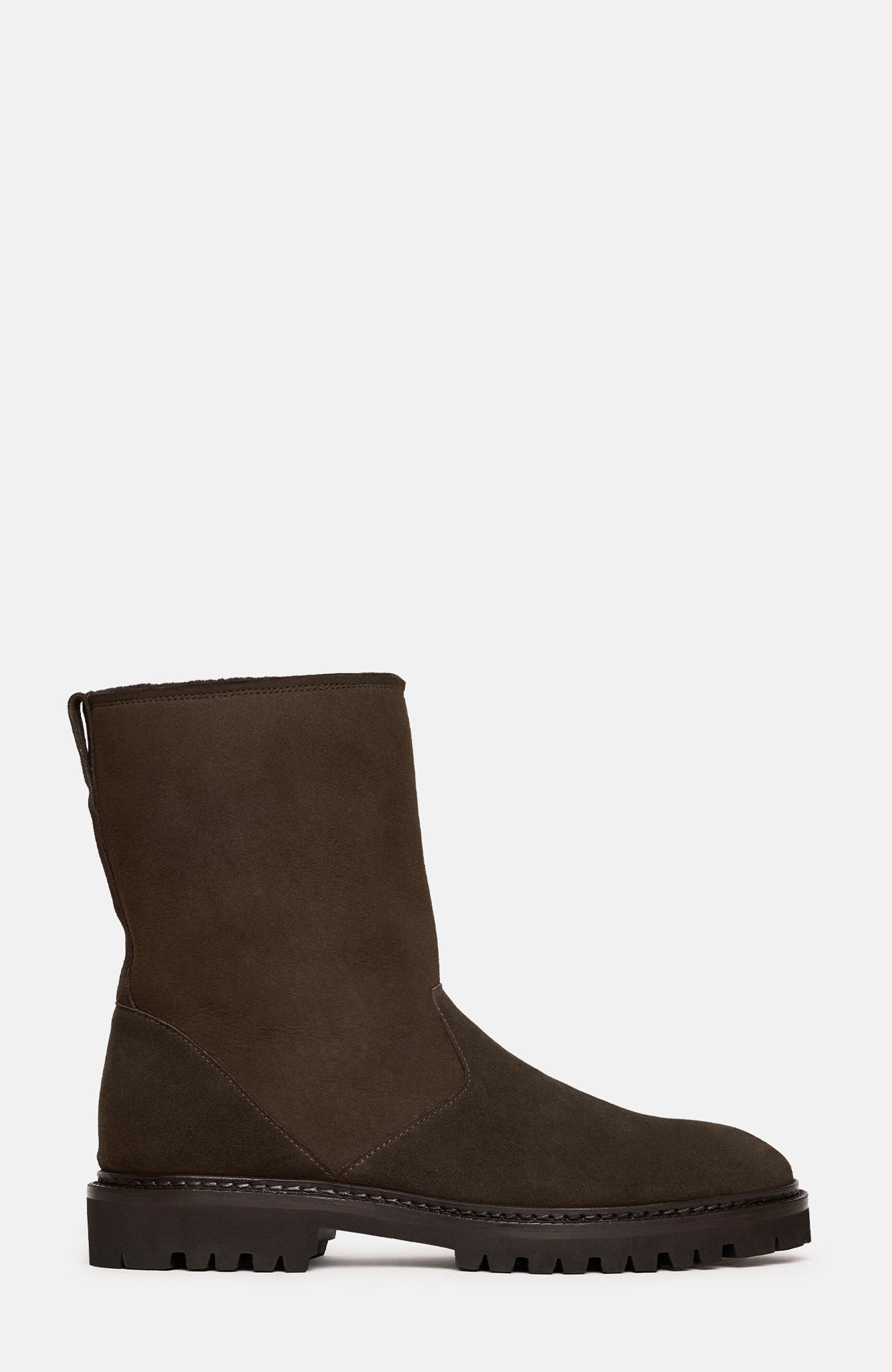 SCAROSSO Paul Boots, Alternate, color, Dark Brown - Suede