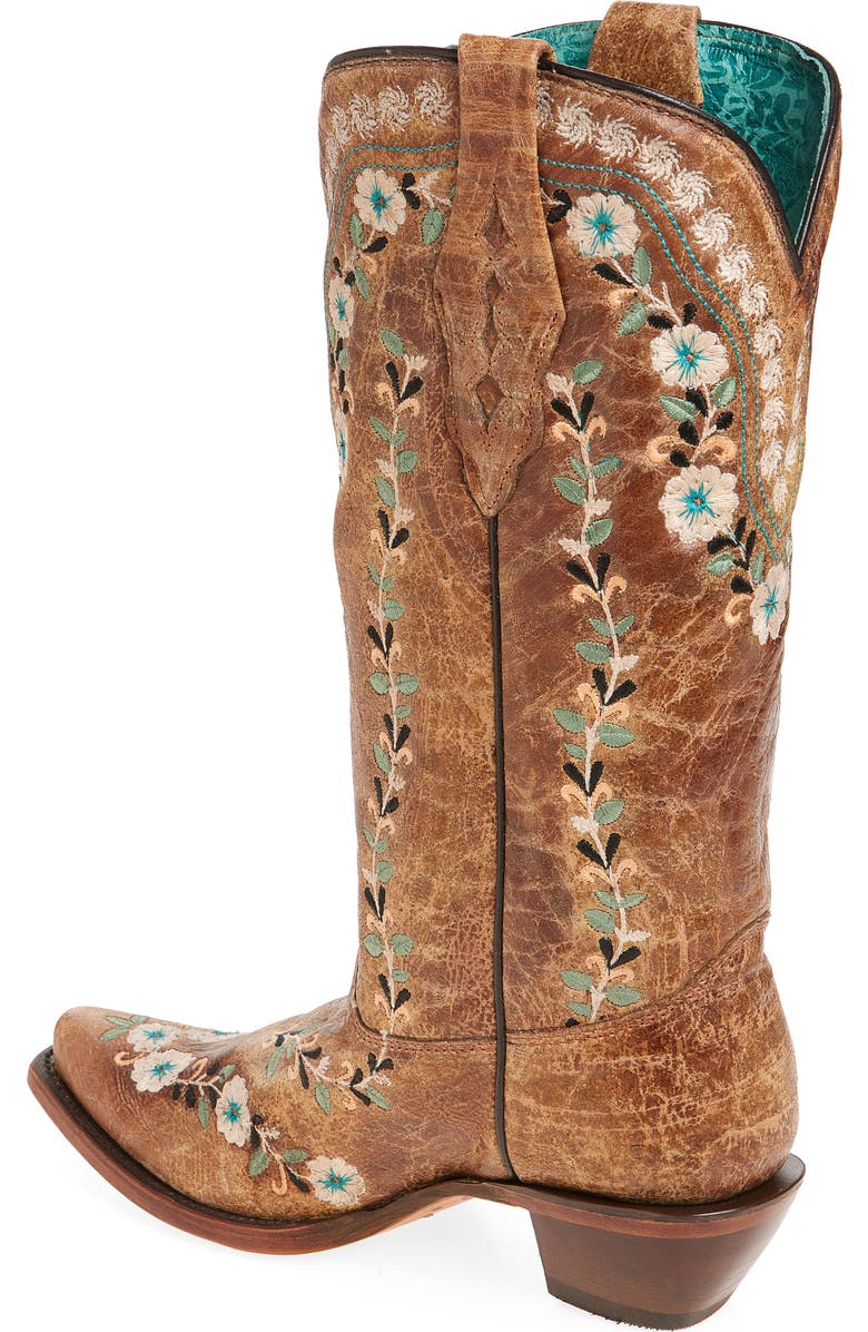 CORRAL Floral Embroidered Western Boot, Alternate, color,