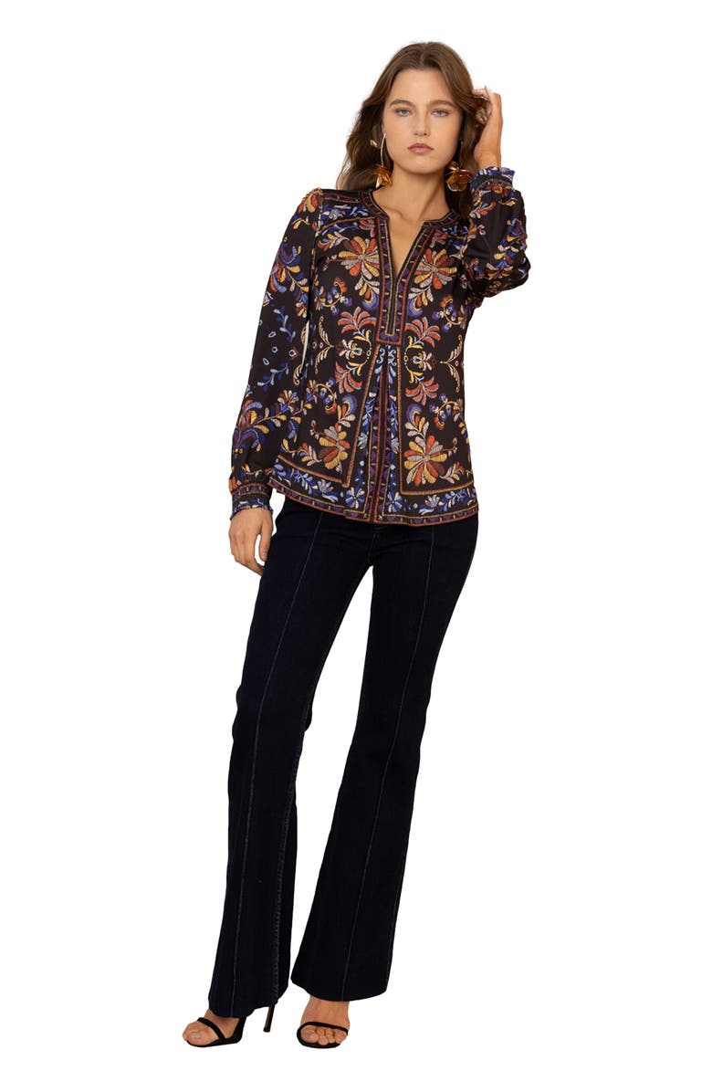 Hale Bob Goldie Jersey Top, Main, color, 