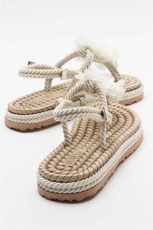 Prologue Shoes Santra Lace-up Thong Sandals