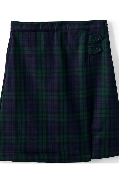 Lands' End School Uniform Girls Slim Plaid A-line Skirt Below The Knee In Multi