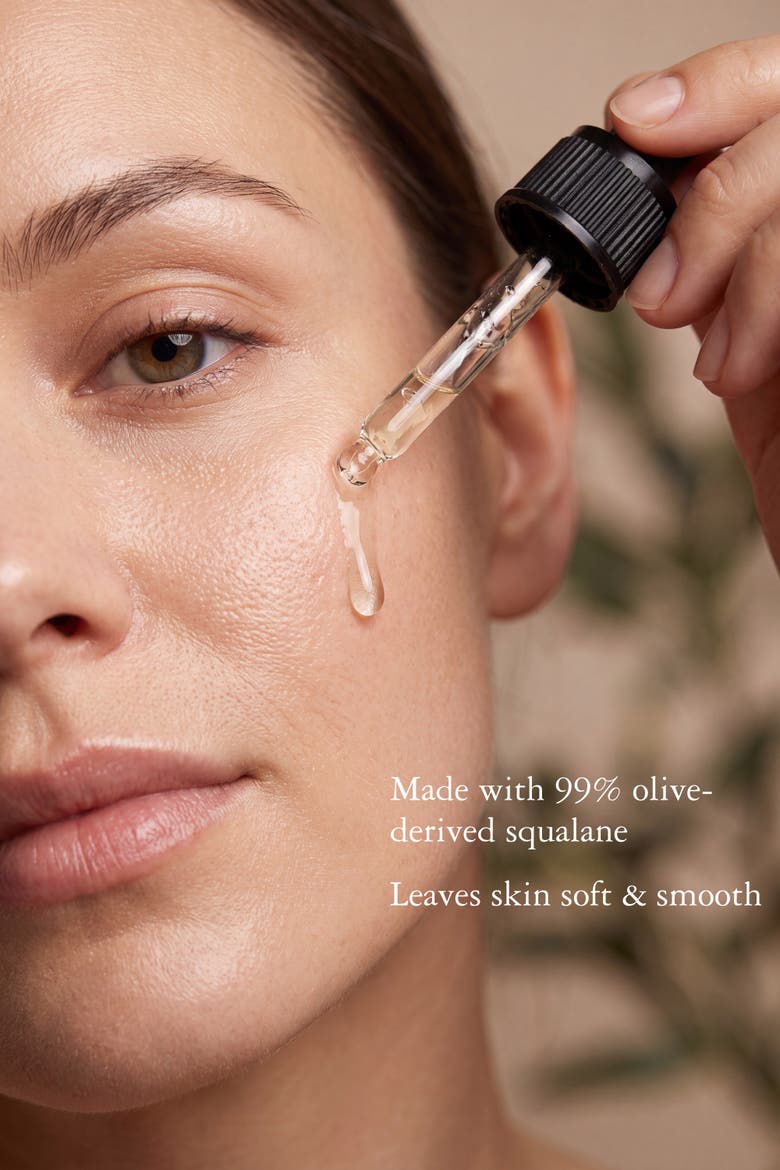 Squalane Jasmine Hydrating Smoothing Face Serum, Alternate, color, Clear