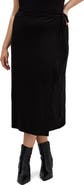 City Chic Callie Wrap Knit Midi Skirt