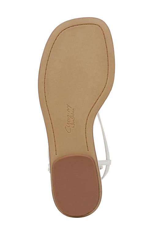 Circus Ny By Sam Edelman Olana Strappy Flat Sandals In Bright White