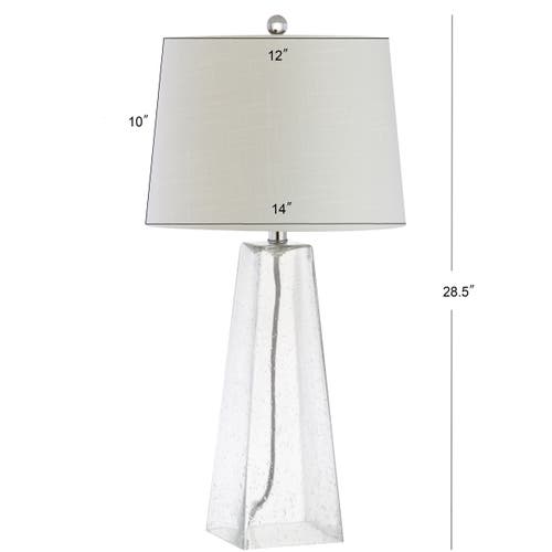 Jonathan Y Dylan 28.5" Glass Led Table Lamp, Clear In Clear
