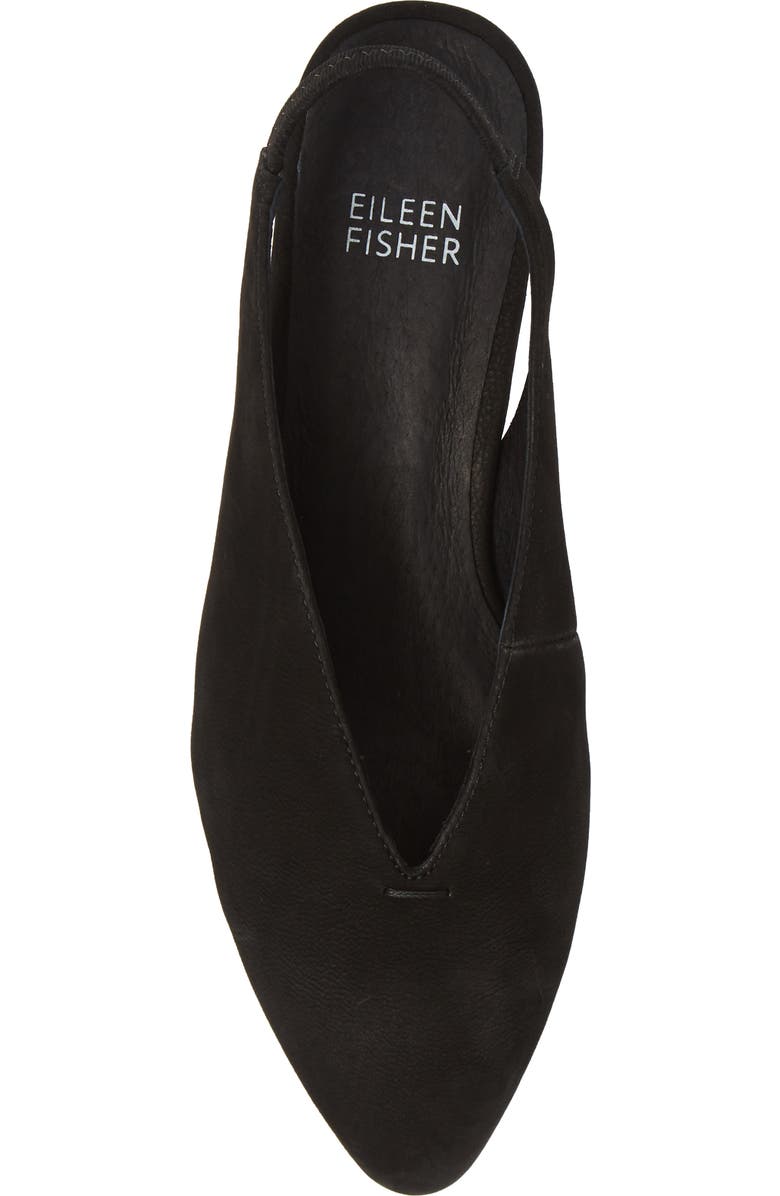 Eileen Fisher Gatwick Slingback Pump, Alternate, color, Black Nubuck
